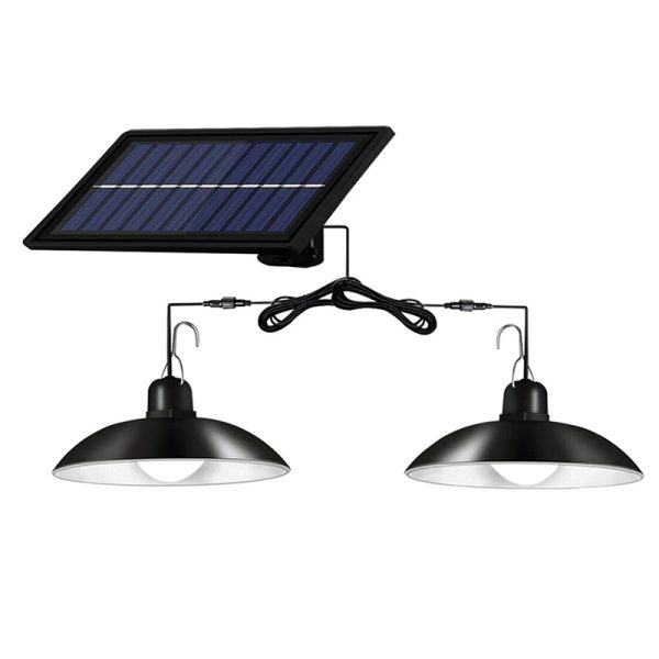 Panou Solar cu 2 becuri LED cu aplica, telecomanda, 50W