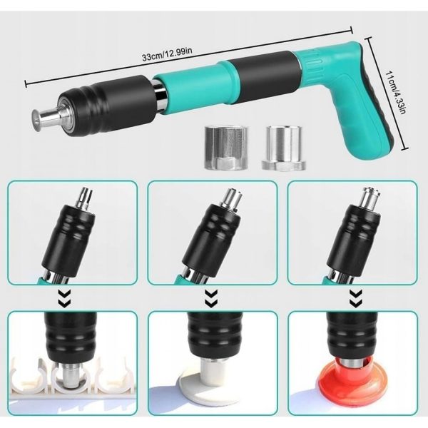 Kit pistol manual pentru fixare nituri/ cuie, Accesorii + 50 Cuie CADOU